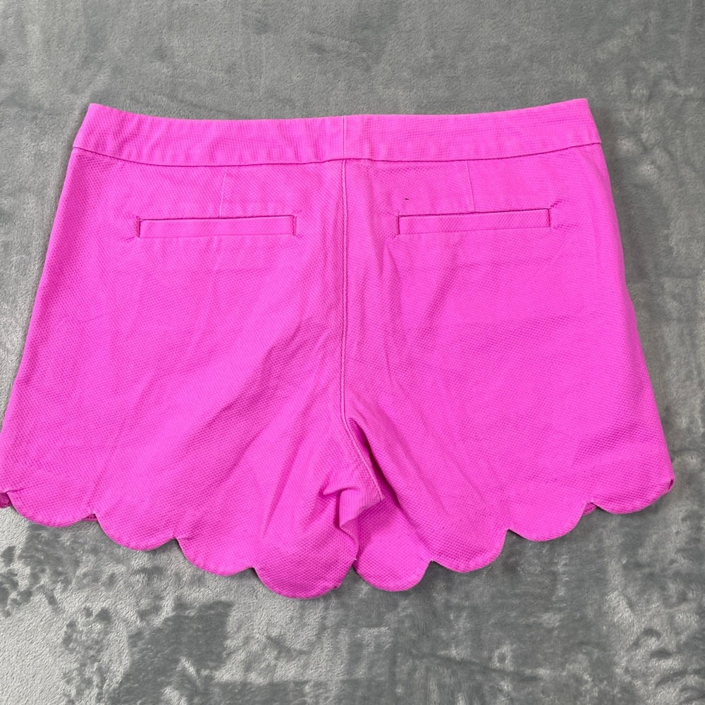 Lilly Pulitzer Buttercup Stretch Shorts Scalloped Hem Amethyst Pink 4 007997 - Picture 8 of 9